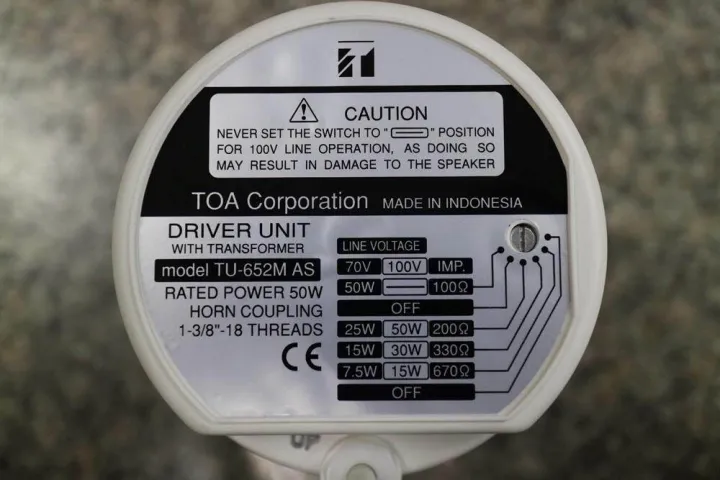 Original%20Waterproof%20TOA%20TU652%20Driver%20Unit%20For%20Msque%20Sound%20System%20Azan%20Mike%2050%20Watt%20Only%20Driver%20Unit%20-%20Image%205