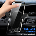 Universal Air Vent Car Phone Holder 360° Rotation Adjustment Gravity Mobile Phone Stand Car Air Outlet Bracket for 4-7 Inches Phone.