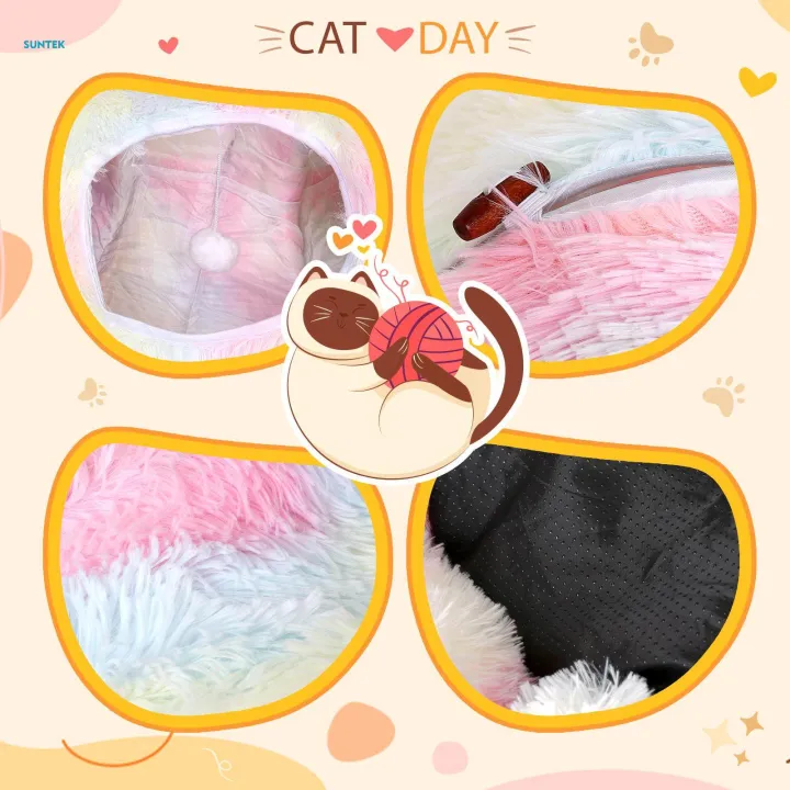 Cat%20Tunnel%20Bed,%20Cat%20House%20Collapsible%20Interactive%20Toy,%20Dog%20with%20Ball,%20Colorful%20-%20Image%202