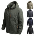 Men Camping Jacket Waterproof Windbreaker Winter Hooded Zip-Up Jackets Man Softshell Jacket Overcoat Bomber Coat Male Outwear. 
