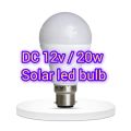 Solar LED Bulb 20 Watt DC 12V High Quality LED Energy Savings Light E22 Pin Holder 12V DC Super Bright LED Light 20W For Bedroom Garden Outside Solar Light DIY. 