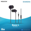 RIVERSONG BASS L (Model EA204) Wired Earphones/Headphone. 