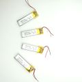 Small LiPo battery 400930 75mAh Li ion polymer rechargeable mini 3.7V lithium battery for smart glasses. 