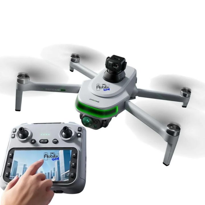 FLH P31 Pro RC Quadcopter Brushless Motor 1080p FHD Camera Foldable Design 2KM Transmission 5G/2.4GHz App Control  White Drone