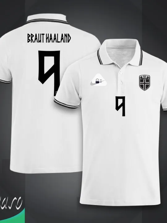 Norway%20World%20Cup%202026%20Polo%20Football%20Jersey%20For%20Men%20-%20Half%20Sleeve%20Collar%20Polo%20Braut%20Haaland%209%20t%20shirt%20-%20Norway%209%20Jersey%20-%20Image%203
