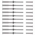 Practical product Stemball Swage and Invisible Hex Head Threaded Stud Tension End Fitting Terminal Combination Pack for 1/8 Inch Cable Railing Kit System,T316 Marine Grade Stainless Steel 10 Pairs.