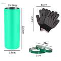 2 Set Silicone Wraps Sleeve Kit for Sublimation Tumblers 20oz Professional.
