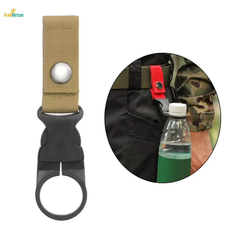 ZXZone 4PCS Bottle Buckle Clip – Hanging Water Bottle Holder For Backpack & Belt