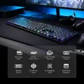 Redragon K619 Horus RGB Mechanical Keyboard Wired Gaming Low Profile Keycaps Red Switch Pro Software Supported. 