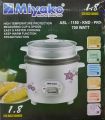 Miyako 3 In 1 Electric Rice Cooker /Miyako Rice Cooker Double Pot 1.8 Ltr. ASL-1180-KND-PRT.