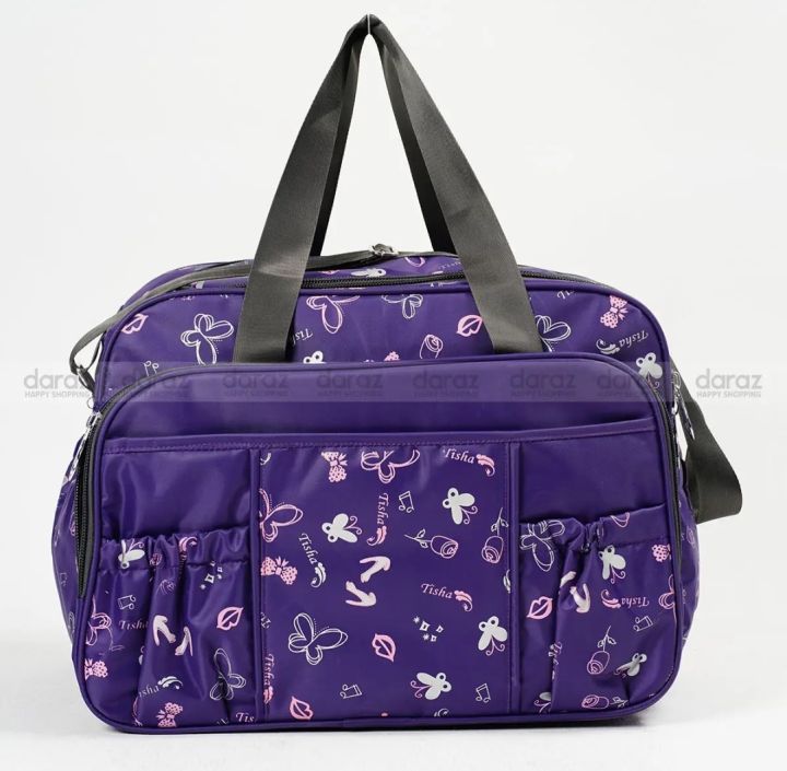 Travel Bag Large Capacity Simple Purple / Navy Blue / Black Travel Bag Nylon Hand Luggage 20"
