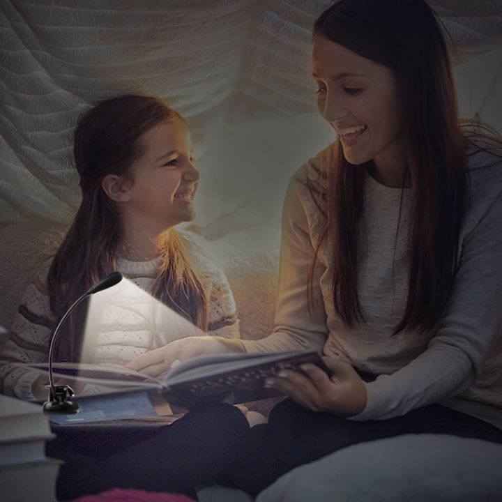 LENCENT%207%20LED%20Book%20Light%203%20Colors%20and%209%20Brightness%20Modes%20(Warm%20&%20White%20LEDs)%20USB%20Rechargeable%20Clip%20Reading%20Light%20for%20Kids%20Clip%20on%20Lamp%20for%20Book%20Travel%20etc%20%5BUSB%20Cable%20Incl%5D%20-%20Image%209