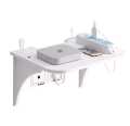 Router Floating Shelf Hanging Rack Multi Tap Outlet Wifi TV Set Top Box Board Hidden Bracket Storage Organizer Wall Mount Holder. 