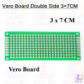 Veroboard Double Side Dot 3x7cm Glass Fiber Stripboard PCB Printed Circuit Board Project Board For Prototyping Weld Soldering Arduino DIY. 