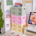 【Limited edition】 New Style Mini Folding Storage Box Multifunction Foldable Basket Desktop Portable Storage Basket.