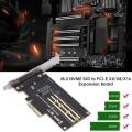 (NEW)Pcie To M2/M.2 Adapter M.2 Ngff To Desktop Pcie X4 X8 X16 Nvme Sata Dual Ssd Pci.