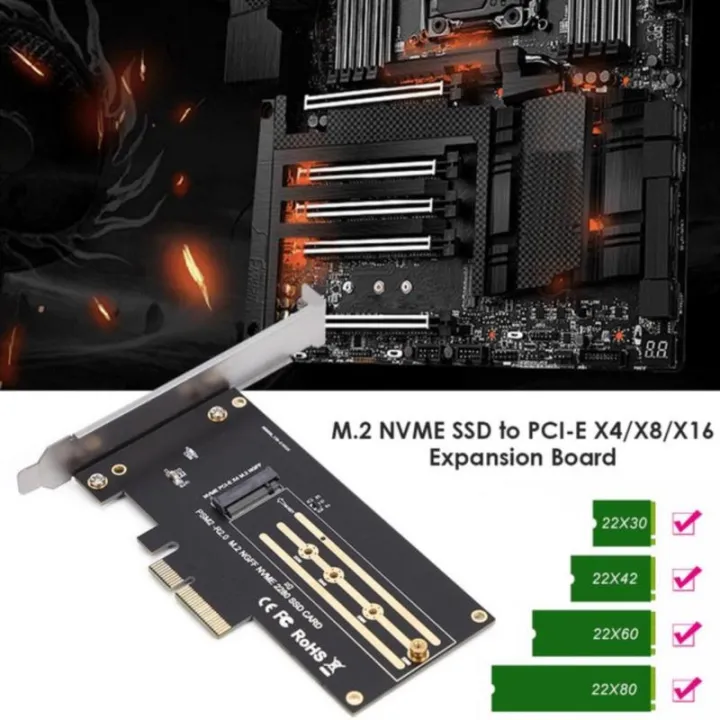 (NEW)Pcie%20To%20M2/M.2%20Adapter%20M.2%20Ngff%20To%20Desktop%20Pcie%20X4%20X8%20X16%20Nvme%20Sata%20Dual%20Ssd%20Pci%20-%20Image%202