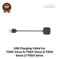 Fitbit Versa 4 Fitbit Versa 3 Fitbit Sense 2 Fitbit Sense Charging Cable 4 Pin High Quality USB Charger Cable USB Charging Cable Dock Bracelet Charger For Fitbit Versa 4 Fitbit Versa 3 Fitbit Sense 2 Fitbit Sense Smart Watch. 