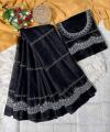 Georgette High Quality Stylish Saree. Saree with unstitched Blouse for Women.ব্লাউজ পিচ এটা বানানো না .এটা তৈরী করে নিঁতে হবে.