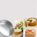4Pcs Round shape Cake Mold,Aluminum Round cake mold 4pis set,Make Cake,Pudding And More,Oven Proof Cake Pan Set..