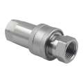 1Set Quick Release Fitting ISO7241-A NPT Hydraulic Coupling Connector 1/2Inch Quick Change Interface Silver. 