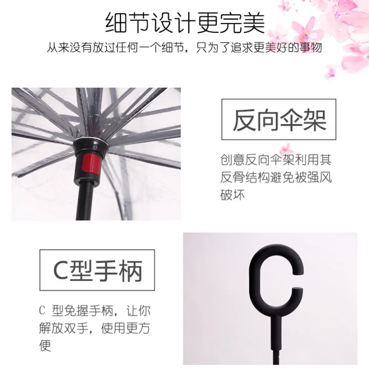 Transparent%20Reverse%20Umbrella%20Double-Layer%20C-%20Type%20Hand%20Free%20Reverse%20Creative%20Manual%20Reverse%20Folding%20wholesale%20-%20Image%204
