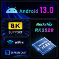 K98 PLUS Smart TV Box Android 13 RK3528 4GB 32GB 64GB 4K 8K 3D 5G Dual Band WIFI6 HDR 10+ Media Player Set Top Box PK H96 MAX. 