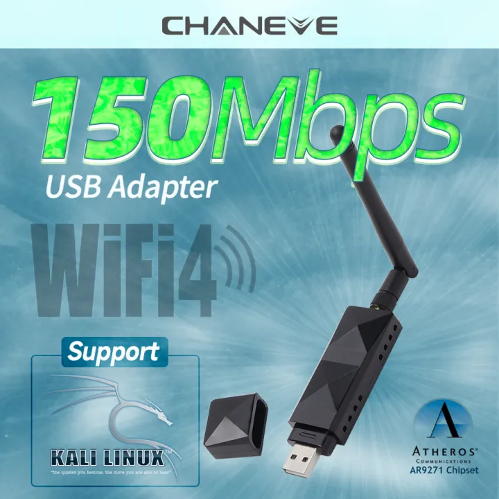 Atheros AR9271 Chipset 150Mbps Wireless USB WiFi Adapter 802.11n Network Card With 5DB Antenna For Windows/8/10/Kali Linux