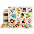 GC Baby Puzzle Educational Toys Wooden Animal Numbers Alphabets 3d Jigsaw Puzzle Toys For Children Gifts.