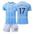 23-24 ew anchester City ome Football Suit suit o.9 a o.17 e raone Adult Children Short Se.
