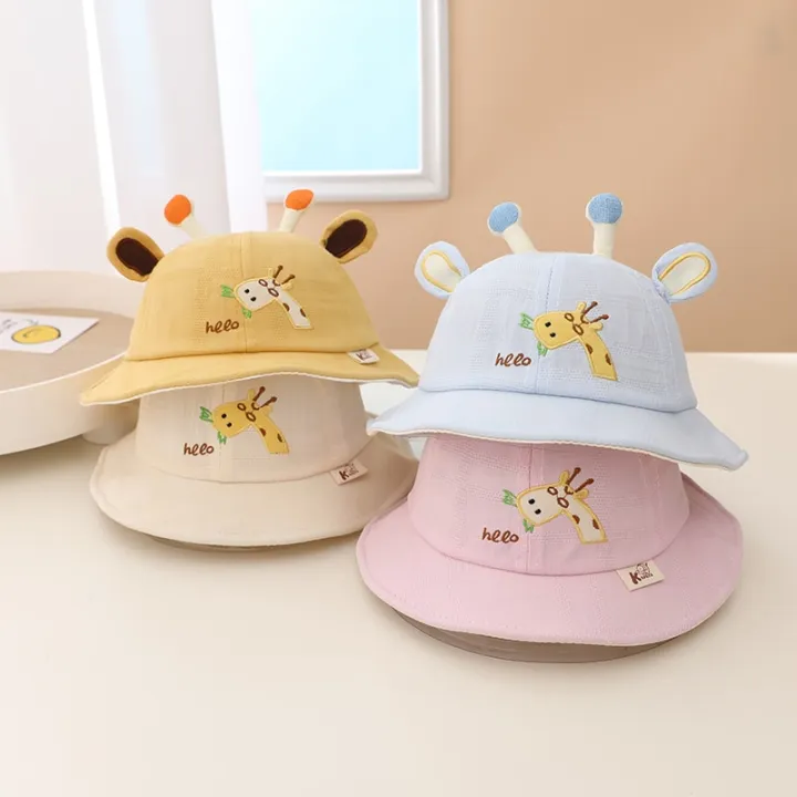 Giraffe%20Ears%20Baby%20Bucket%20Hat%20For%202022%20New%20Summer%20Outdoor%20Boys%20Girls%20Soft%20Sun%20Hats%20Lovely%20Cartoon%20Toddler%20Children%20Fisherman%20Cap%20-%20Image%205