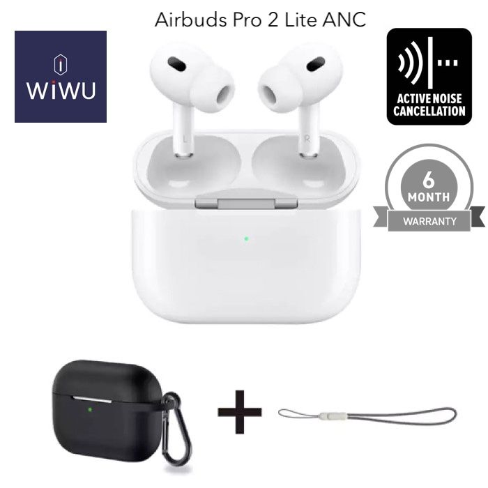 WiWu Airbuds Pro Lite ANC Earbuds (6 months Warranty) – White