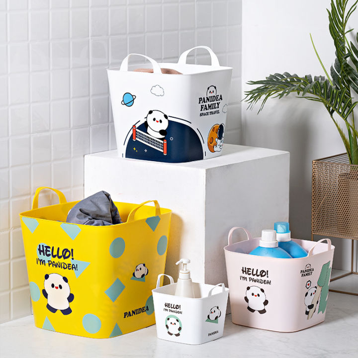 Cartoon Children Toy Storage Bucket Storage Basket Laundry Light Luxury Home Cute Dirty Clothes Storage Basket Laundry Basket Proud