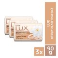 Lux Soap Bar Bright Glow 90g (Bundle of 3).