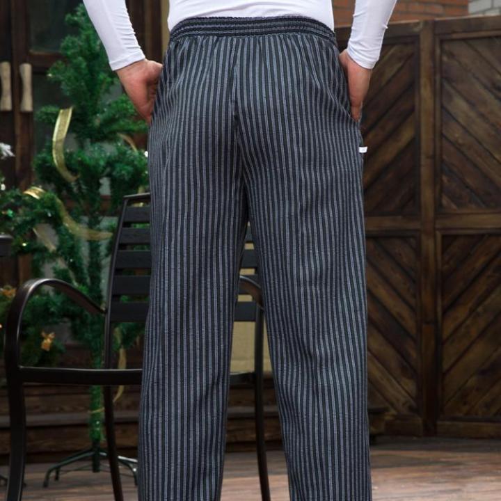 Chef%20Work%20Pant%20Belt%20Elastic%20Men's%20Kitchen%20Striped%20Zebra%20Pants%20Large%20Size%20Hotel%20Restaurant%20Chef%20Black%20and%20White%20Striped%20Pants%20Women%20-%20Image%207