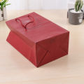 Portable paper bag custom white cardboard handbag gift paper bag custom advertising clothing shopping bag printing UV top system. 