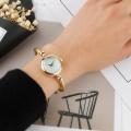 【Homesickneisi】automatic watch Women Small Gold Bangle Bracelet Luxury Watches Stainless Steel Ladies Quartz Wrist watch Brand Casual Women. 