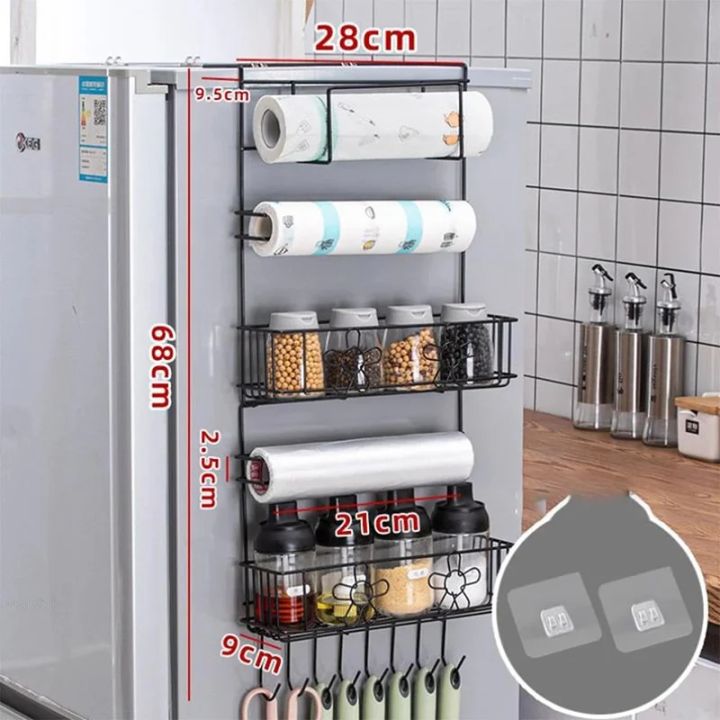 Refrigerator%20Storage%20Shelf%20Fridge%20Wall%20Side%20Hanging%20Storage%20Rack%20Kitchen%20Shelf%20Towel%20Bottle%20Spice%20Organizer%20Kitchen%20Gadgets%20Tool%20-%20Image%204