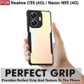 For Realme C55/Narzo 55 Shockproof Bumper Anti-Drop Slim Fit Fashion Back Cover C.... 