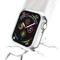 For Apple Watch Series 6 & SE & 5 & 4 44mm Plating TPU Round Hole Hollowing Protective Case. 