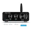 Douk Audio Mini Bluetooth 5.0 100W Power Amplifier HiFi Class D Stereo Digital Amp for Speaker Treble Bass Control - Black Tone Version. 