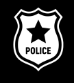 Police logo Sticker for bike. 