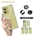 Lereach For Motorola Moto G85 Luxury Silicone Cover Circular Frame Clear Precision TPU Lens Cap Phone Case. 