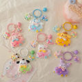 Cute Cartoon Character Sanrio Hello Kitty Cute Animal Bumper Car Resin Keychain Sweet Girl Ornament Pendant Bag Gift. 