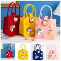Gift Felt Handbag Kids Cute Cartoon Fabric Tote Bag Top-Handle Shopping Shoulder Bag Women Travel Bags. 