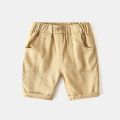 Fashion Boys Shorts Cotton Elastic Waist Toddler Knee Length Pants Kids Clothes Children Summer Beach Trousers.