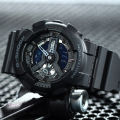 (Ready Stock) G .Shock  GA110 Men Watch Sport Watch Dual Time Display Water Resistant Shockproof and Waterproof World Time LED Auto Light Sports Wrist Watches with 2 Year Warranty GA-110-1B. 