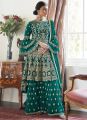 Readymade Gorgeous heavy embroidery zori thread work Indian party sharara for women.