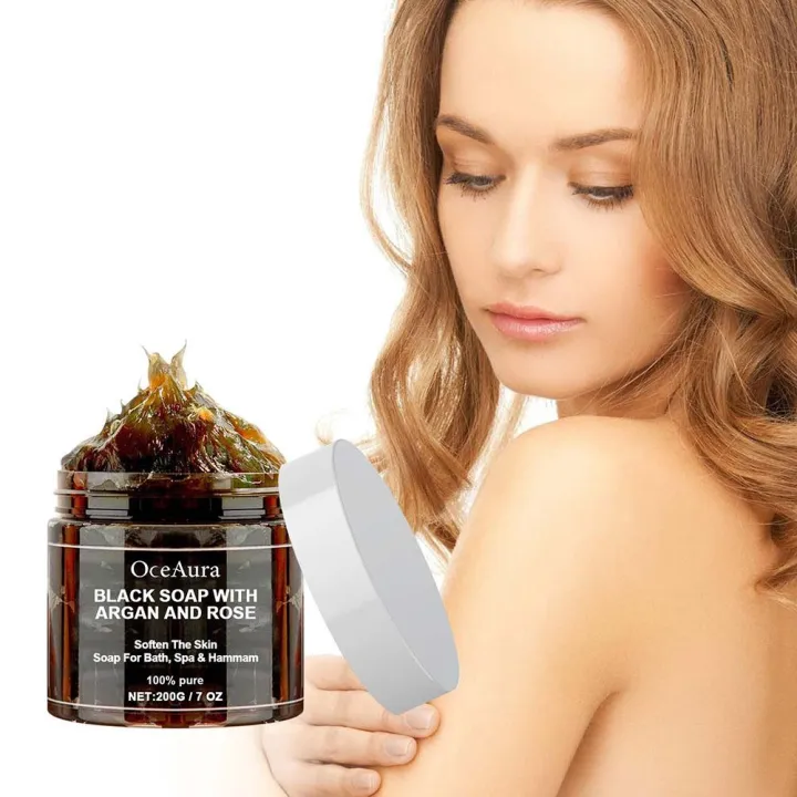 200g%20Black%20Beldi%20Soap%20With%20Argan%20And%20Rose%20Zawina%20Morocco%20Black%20Beldi%20Soap%20Moisturizing%20Body%20Remove%20Acne%20Skin%20Care%20-%20Image%203