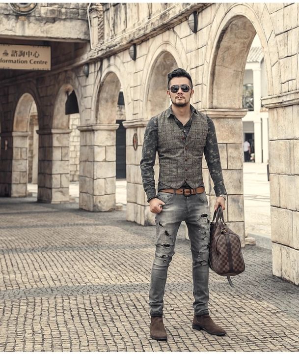 Mens%20Suit%20Vests%20Men%20Brown%20Black%20Waistcoat%20Vest%20Man%20Plaid%20Steampunk%20Jacket%20Striped%20Tweed%20V%20neck%20Slim%20Fit%20Gilet%20Wedding%20Clothing%20-%20Image%206